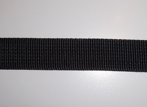 Nylon ribbon 25mm (50 m), Black